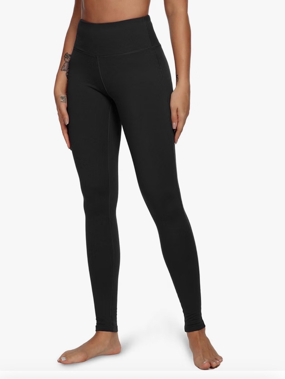 Sleek High-Rise Black Leggings for Women